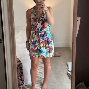 Parker multicolor silk dress